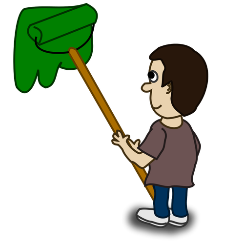 House Painter Comic Character Clipart