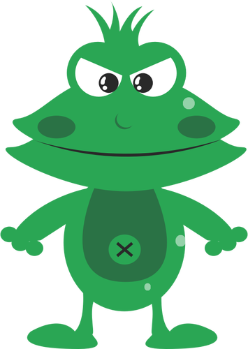 Frog Man Design Clipart