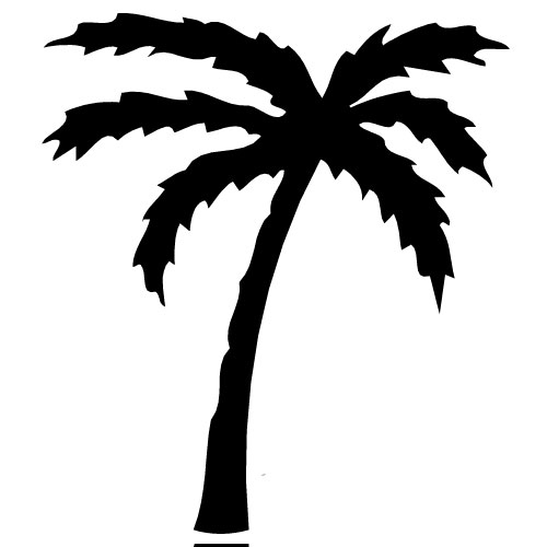 Palm Tree Silhouette Images Free Download Png Clipart