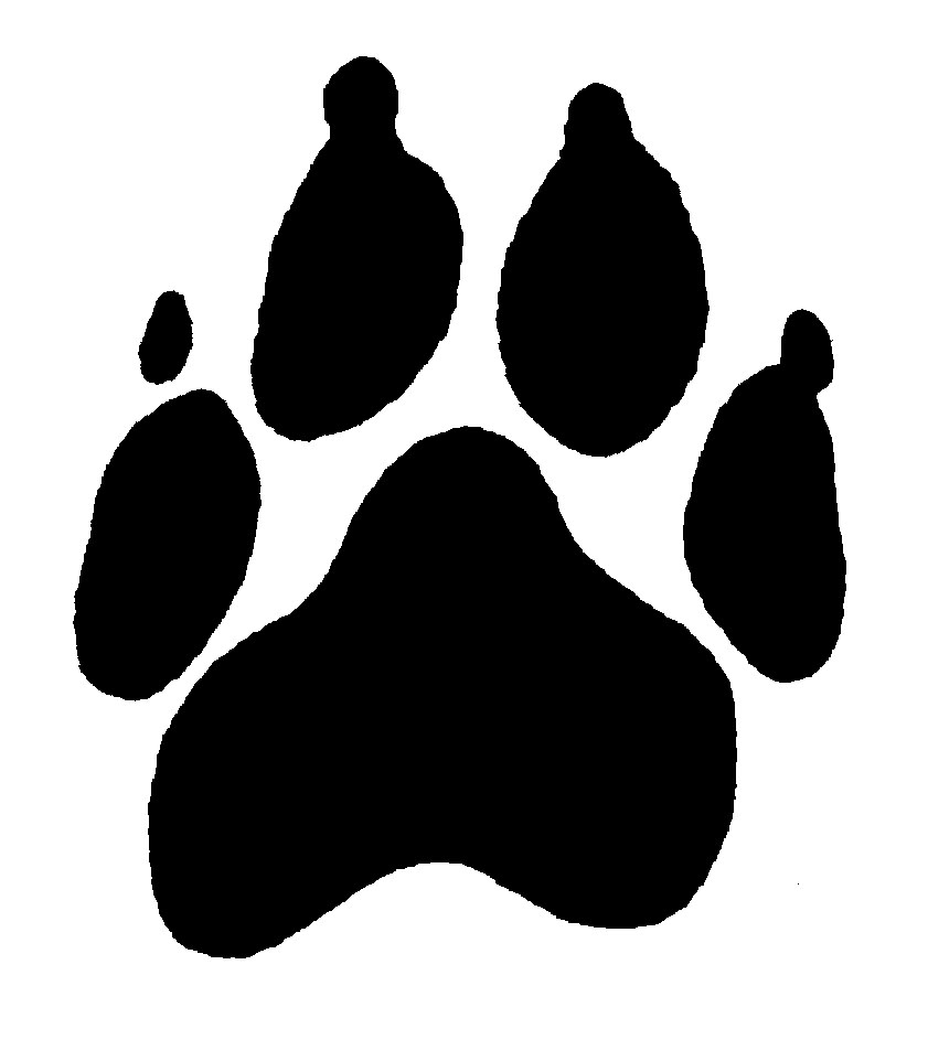 Clip Art Panther Paw Print Images Clipart
