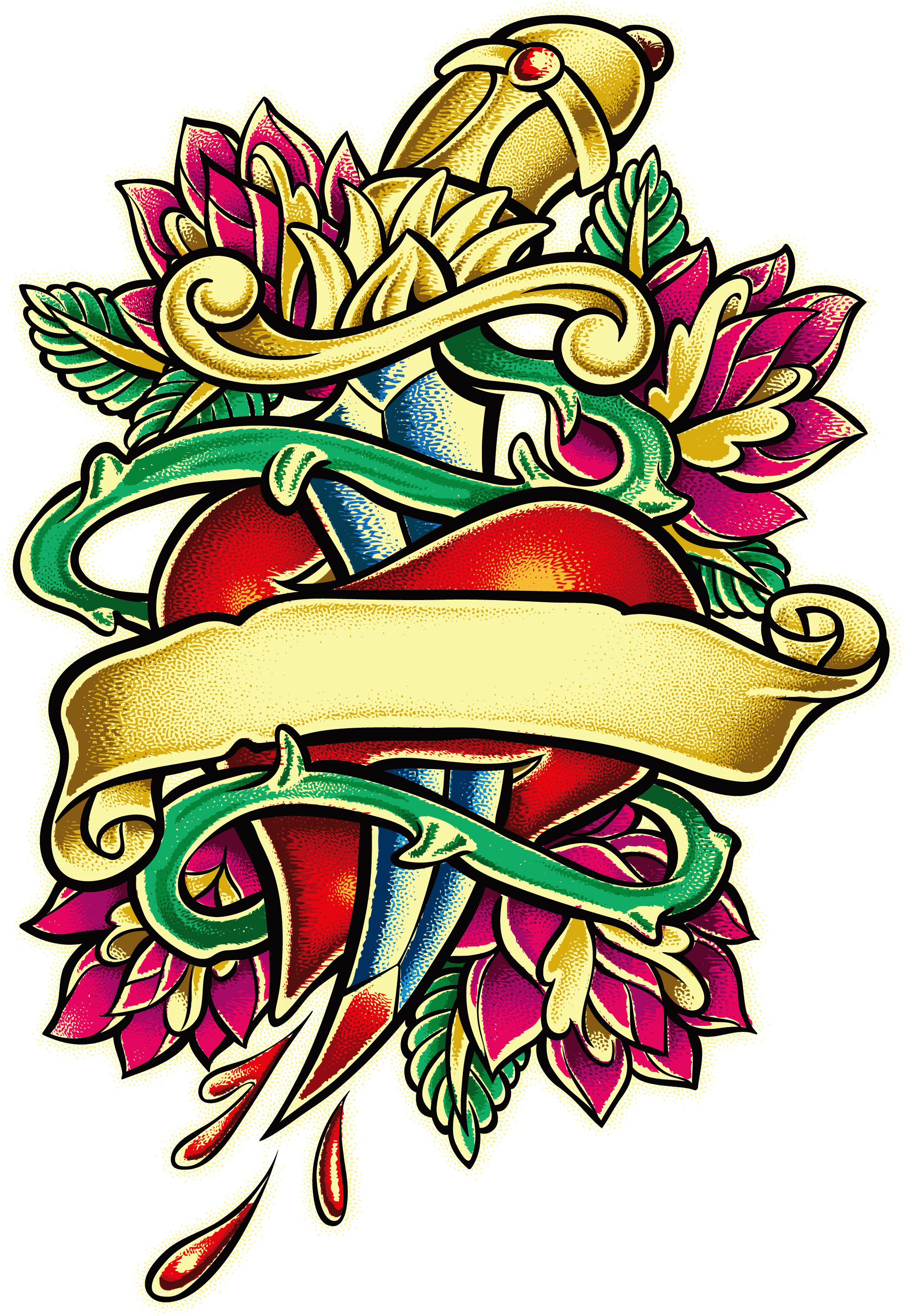 Rose Vector Fragrance Tattoo PNG Download Free Clipart