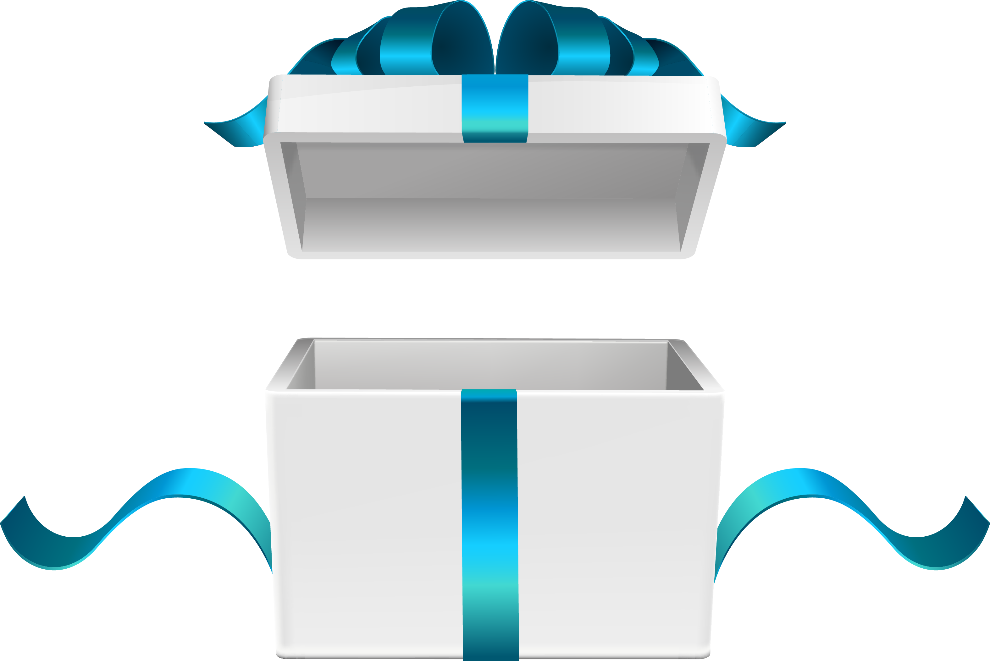 Box White Vector Gift Free Transparent Image HQ Clipart