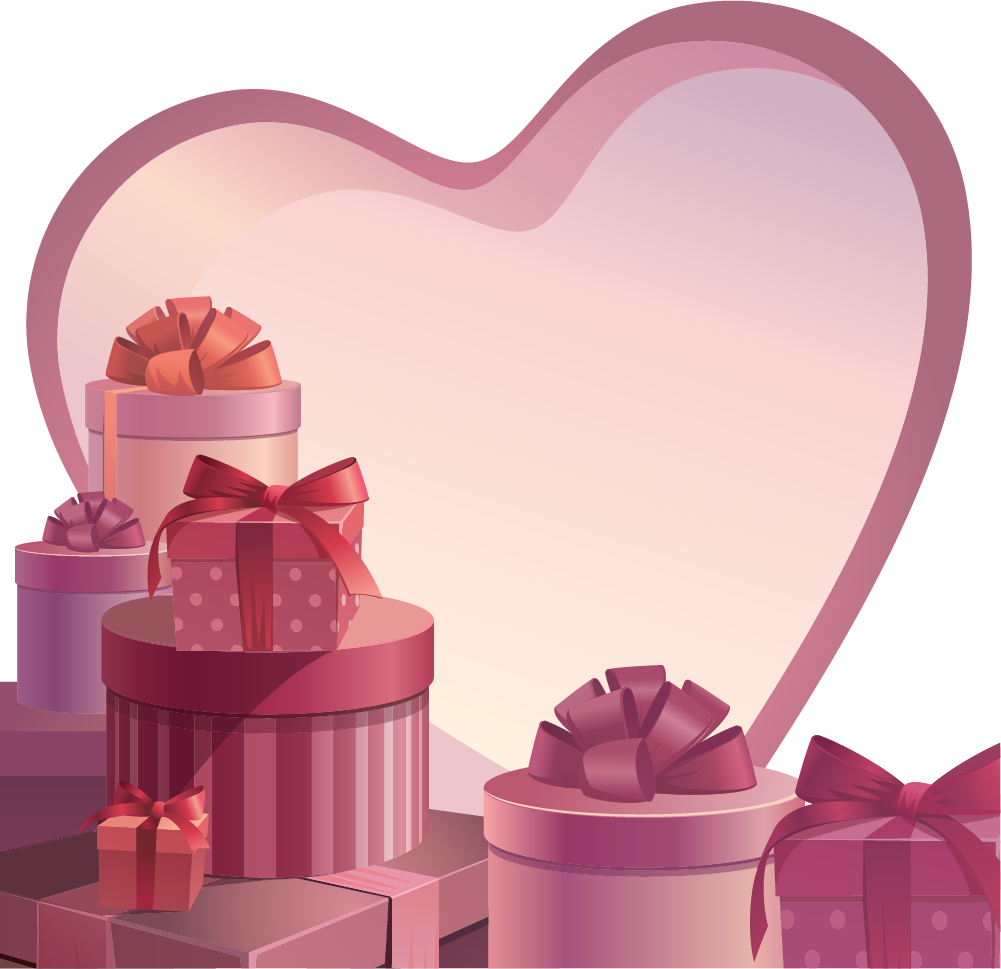 Box Gift Valentine'S Poster Material Psd Paper Clipart