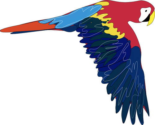 Of Macaw Flying Clipart