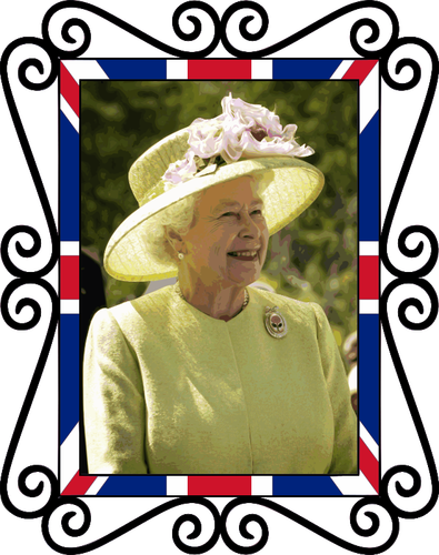 Queen Elizabeth Ii Tribute Stand Clipart