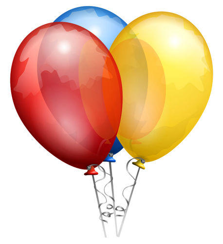 Color Balloons Clipart