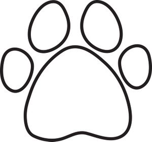 Paw Print Coloring Page Images Free Download Png Clipart