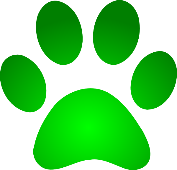 Paw Print Wildcats On Dog Paws Paw Clipart