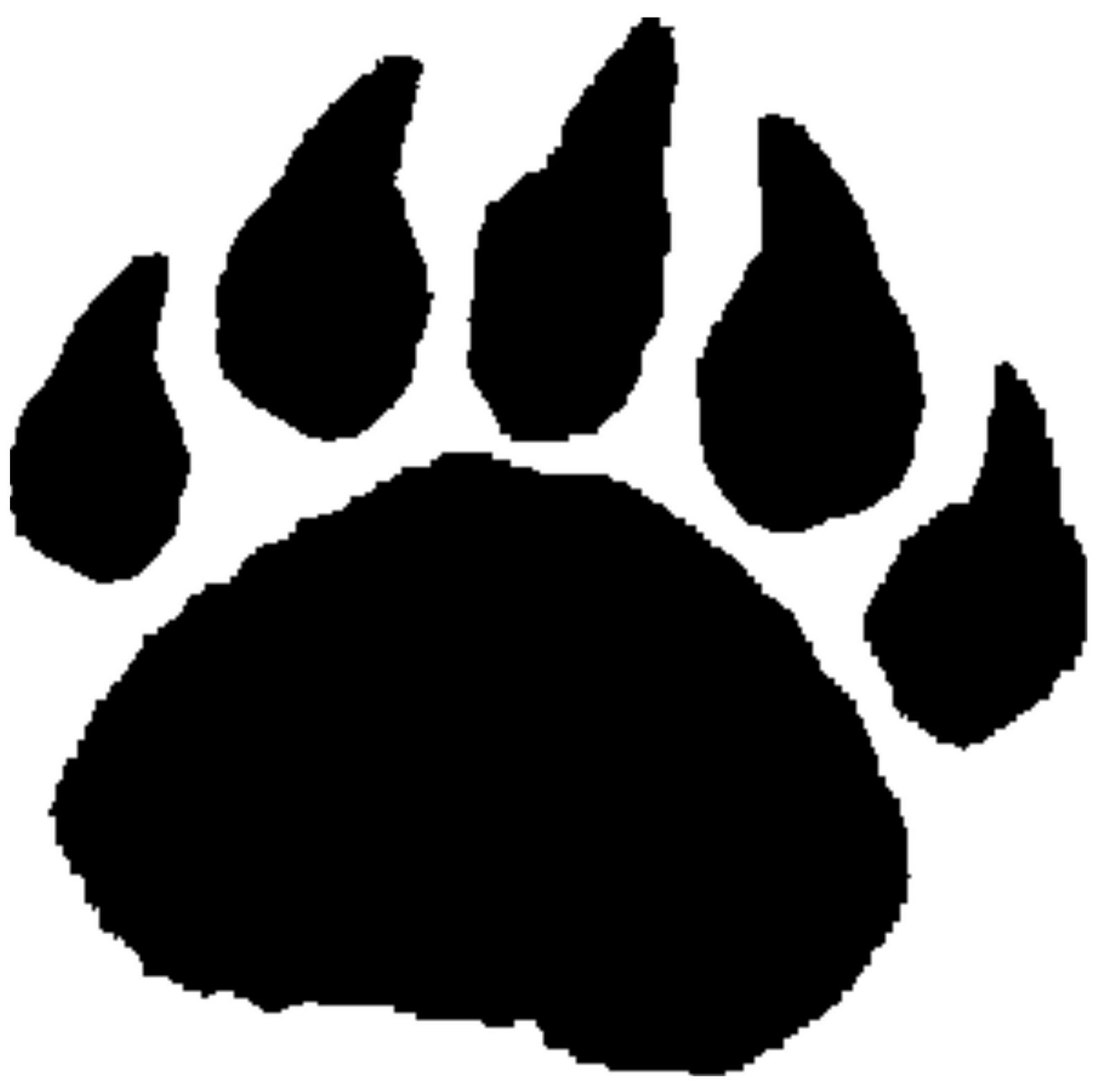Grizzly Bear Paw Print Images Free Download Png Clipart