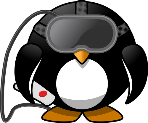 Virtual Reality Penguin Clipart