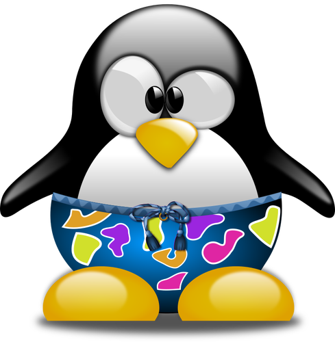 Tux In Shorts Clipart