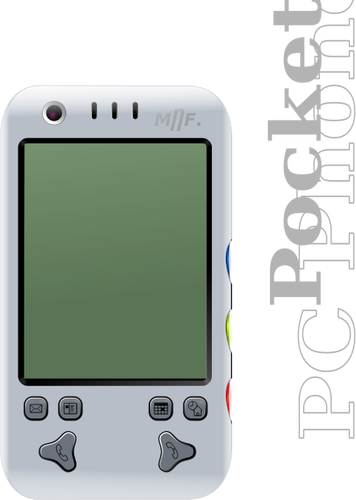 Photorealistic Of Lcd Mobile Phone Clipart