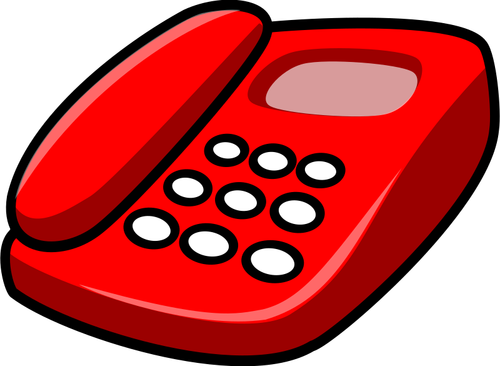Of Red Telephone Clipart