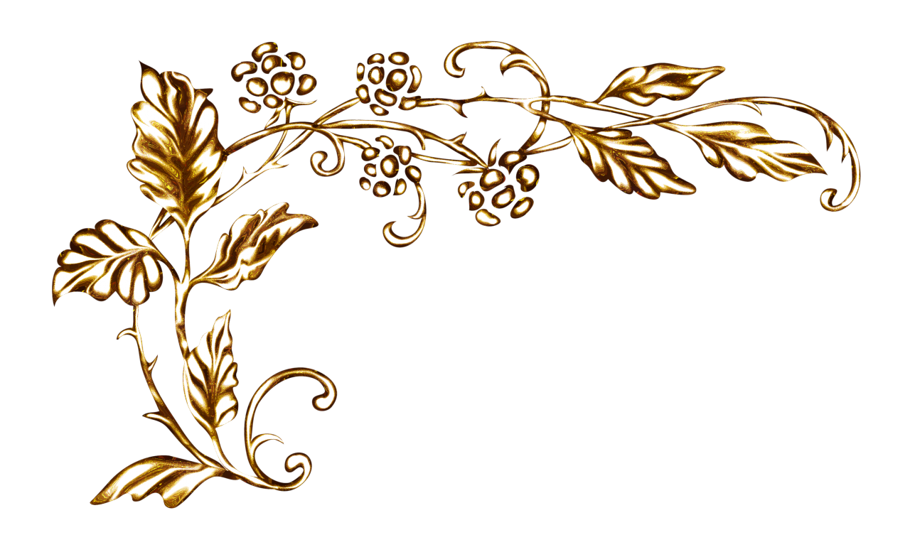 Manuscript Gold Ornament Corner Mosaic Illuminated Clipart