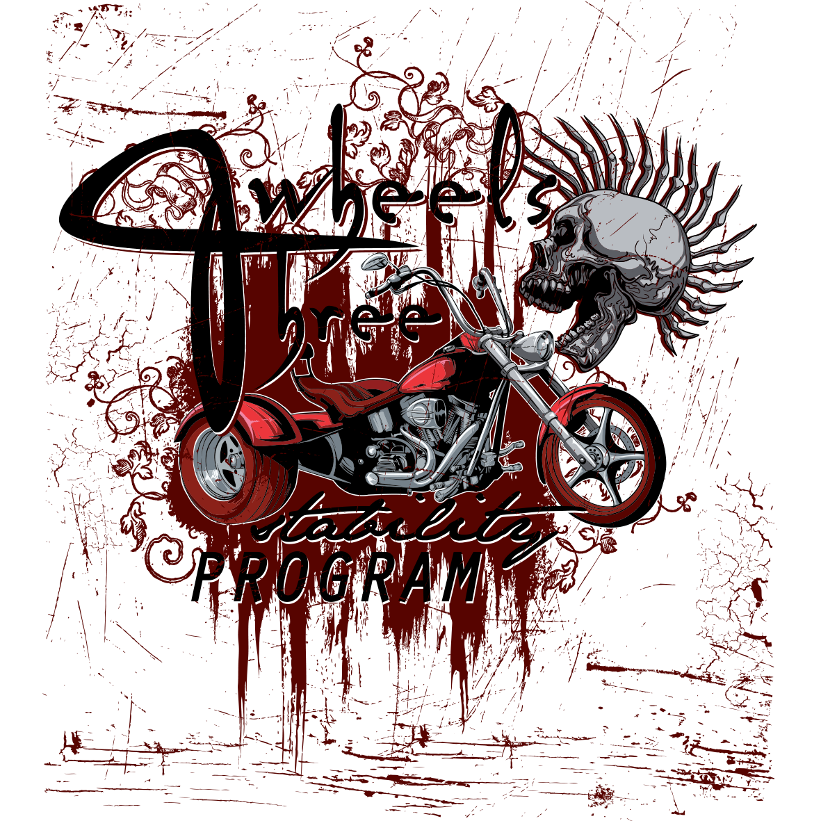 Photography T-Shirt Patterns Drag Graffiti Motorcycle Racing Clipart