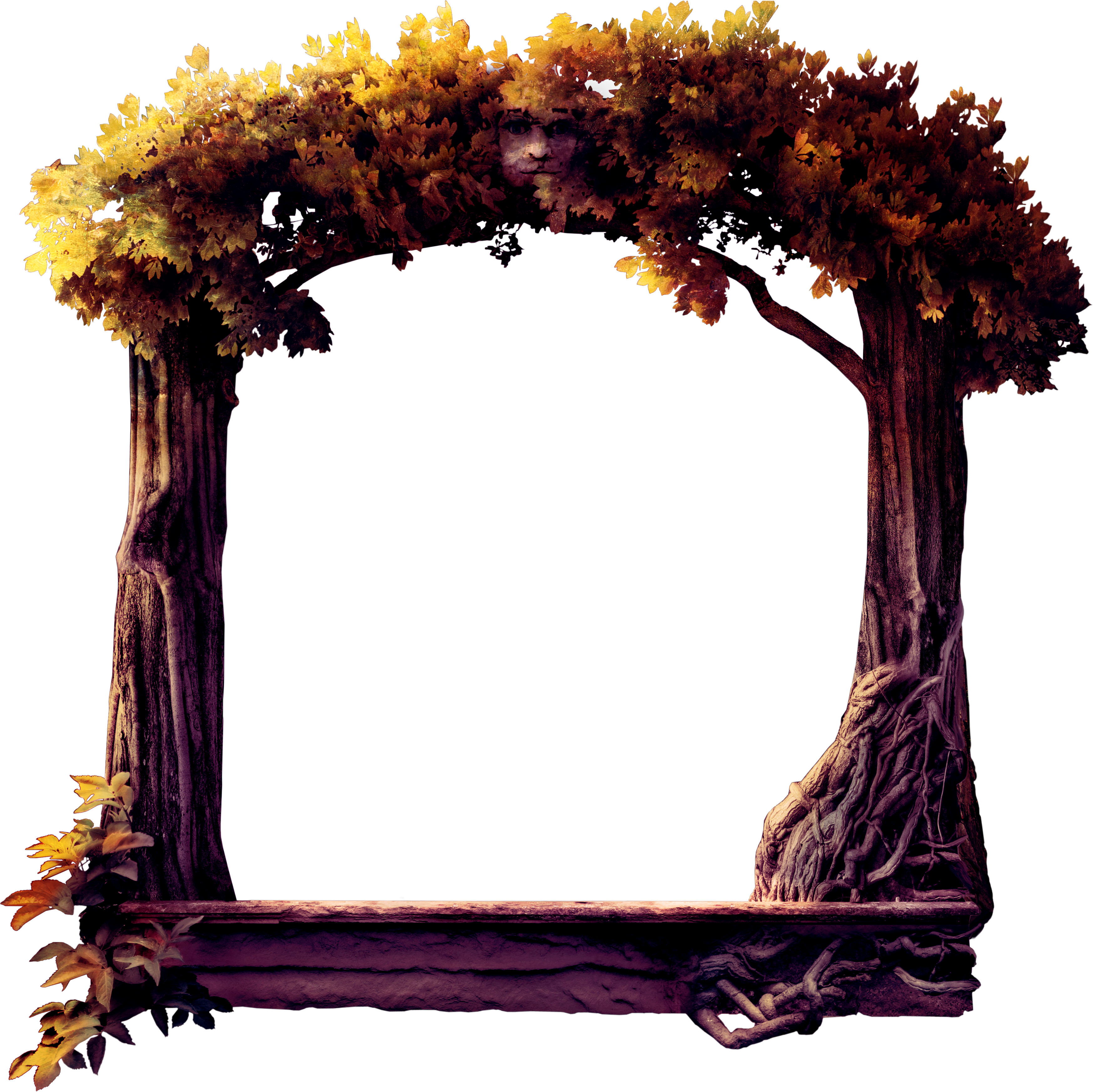 Autumn Tree Free Frame Clipart