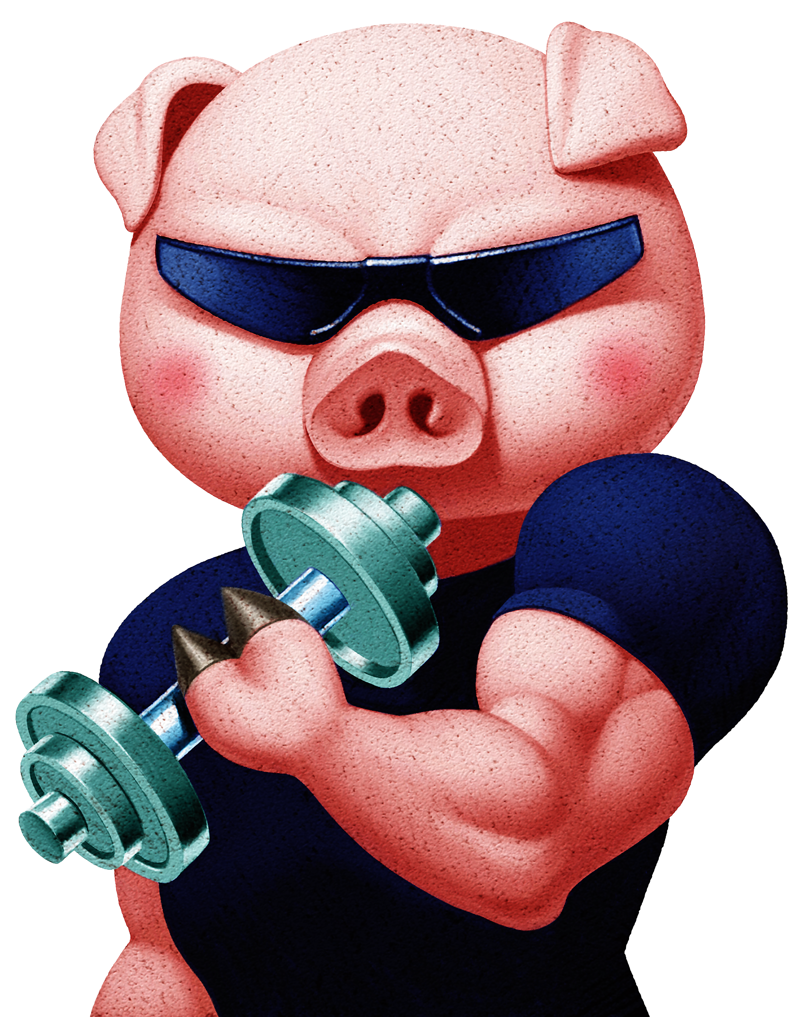 Ugly Cartoon Pig Free Photo PNG Clipart