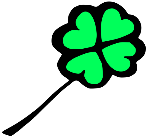Clover With Four Leafs Clipart