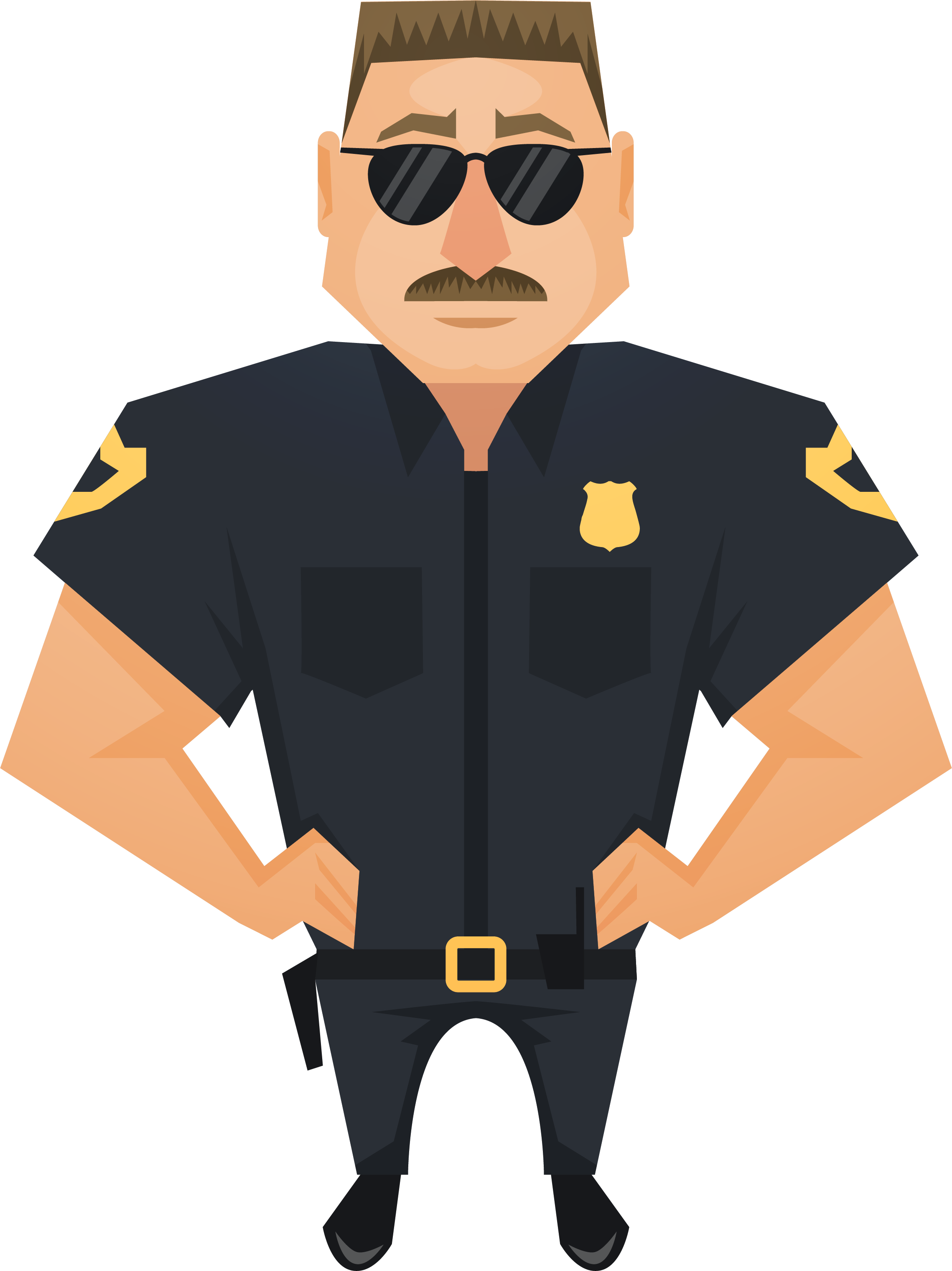 Judge Police Officer Handsome Download HD PNG Clipart