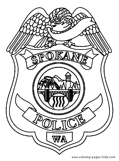 Free Printable Police Badge Template Transparent Image Clipart