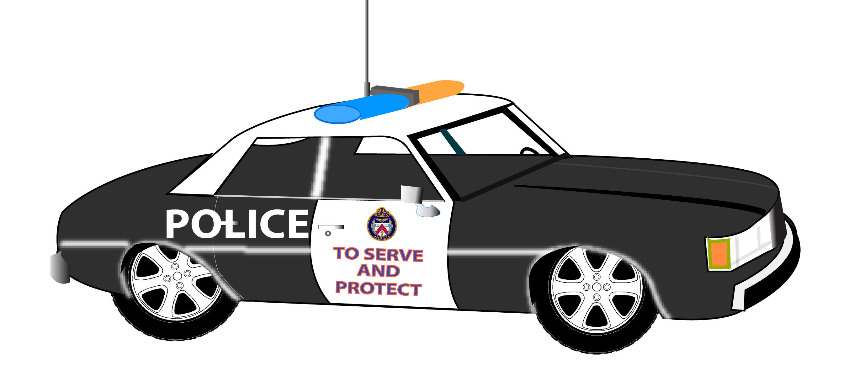 Police Car Vector In Open Office Drawing Clipart