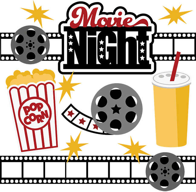 Movie Rental Movie Night Popcorn Download Png Clipart