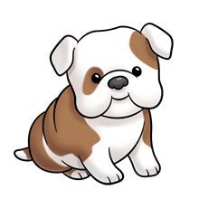 Cute Cartoon Dogs Puppy Looking Back And Clipart