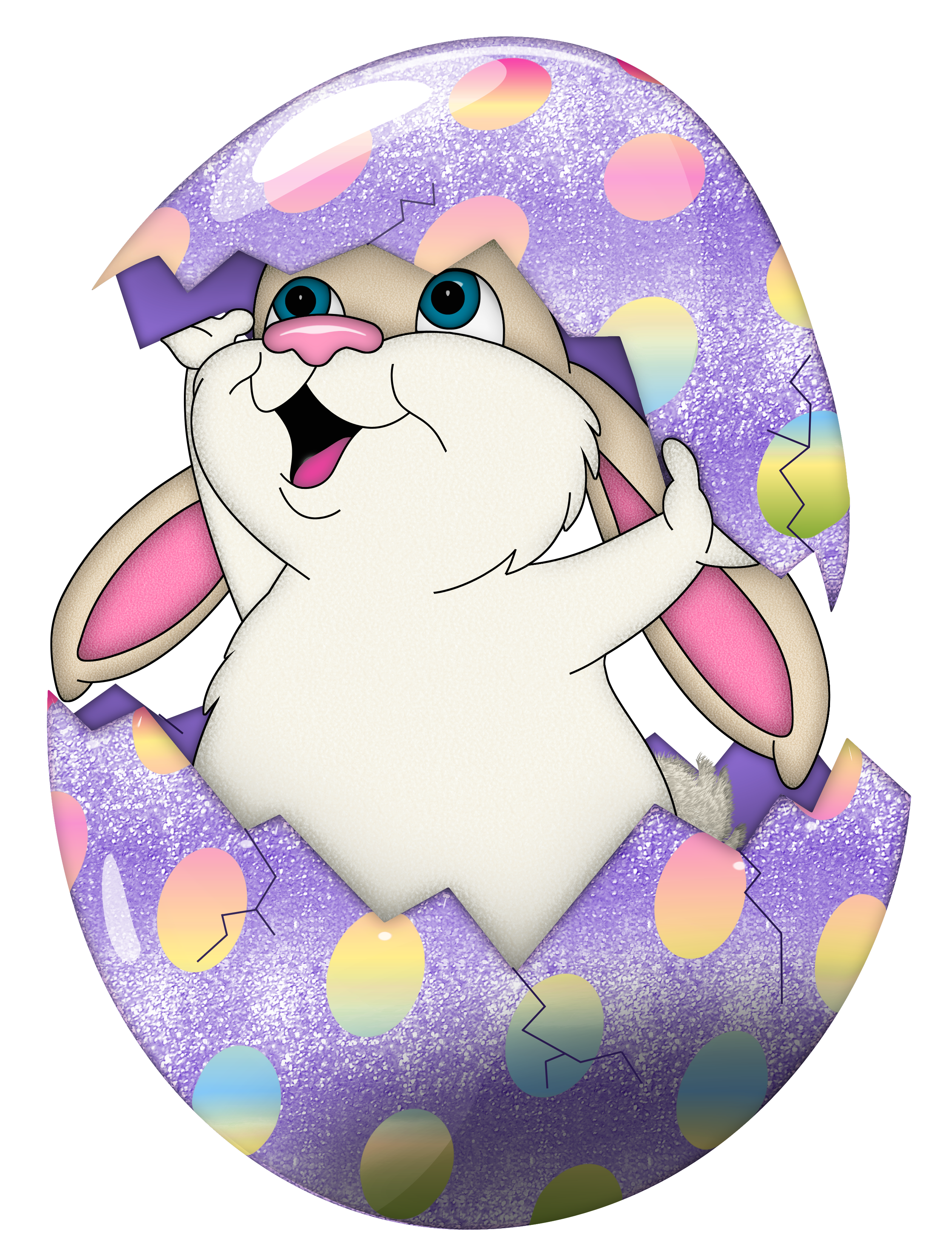 Cute Purple Easter Hunt Transparent In Egg Clipart