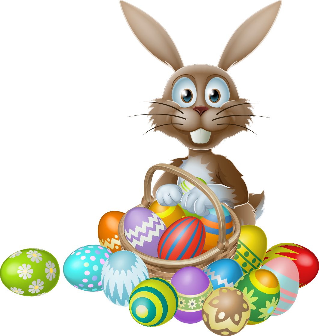 Egg Hunt Easter Bunny Rabbit Free Download Image Clipart