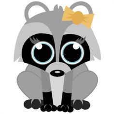Cute Raccoon Transparent Image Clipart
