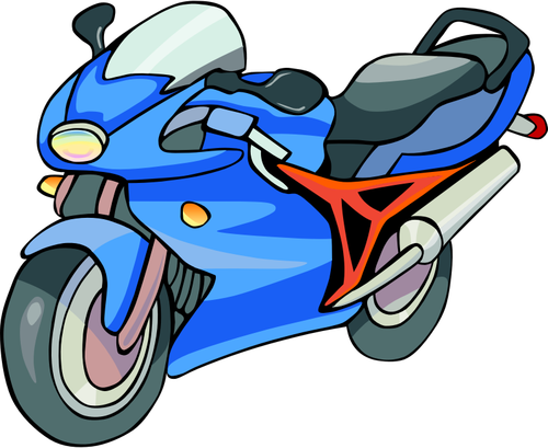 City Motorcycle Clipart