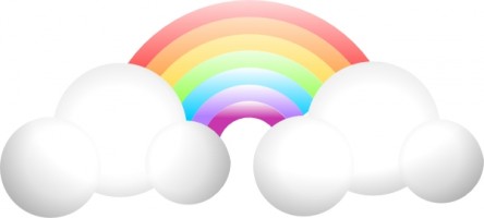 Cloud Rainbow Vector For Download About Clipart