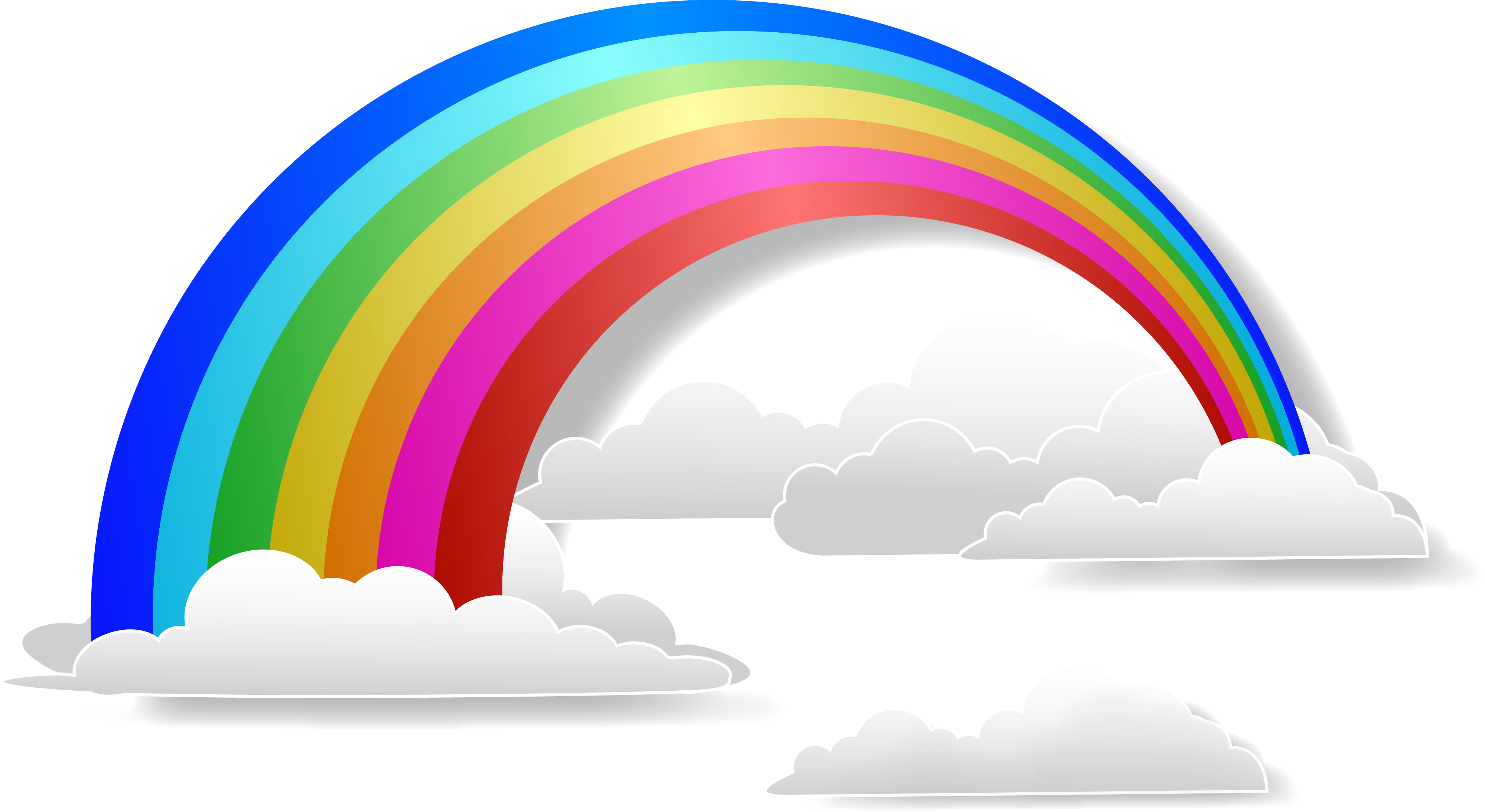 Rainbow Vector Euclidean Cloud Iridescence Free Photo PNG Clipart