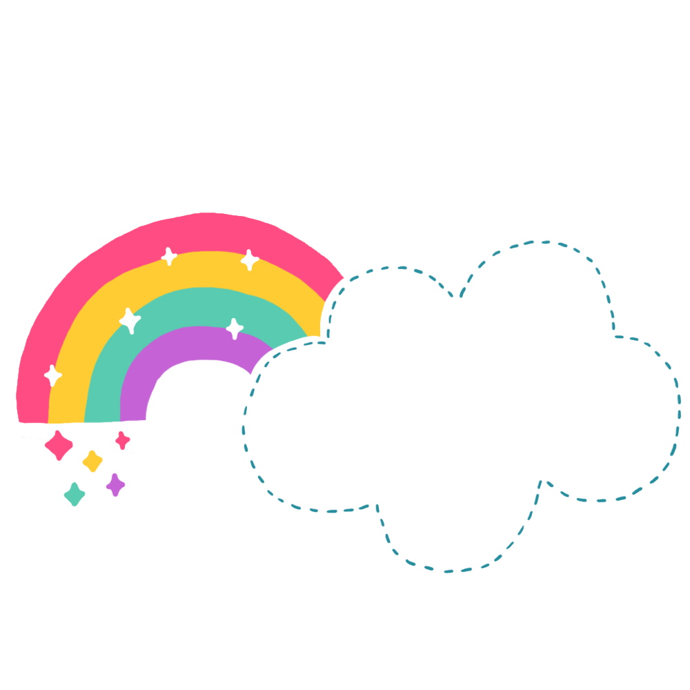 Rainbow Clouds Format Cute File Document Cartoon Clipart