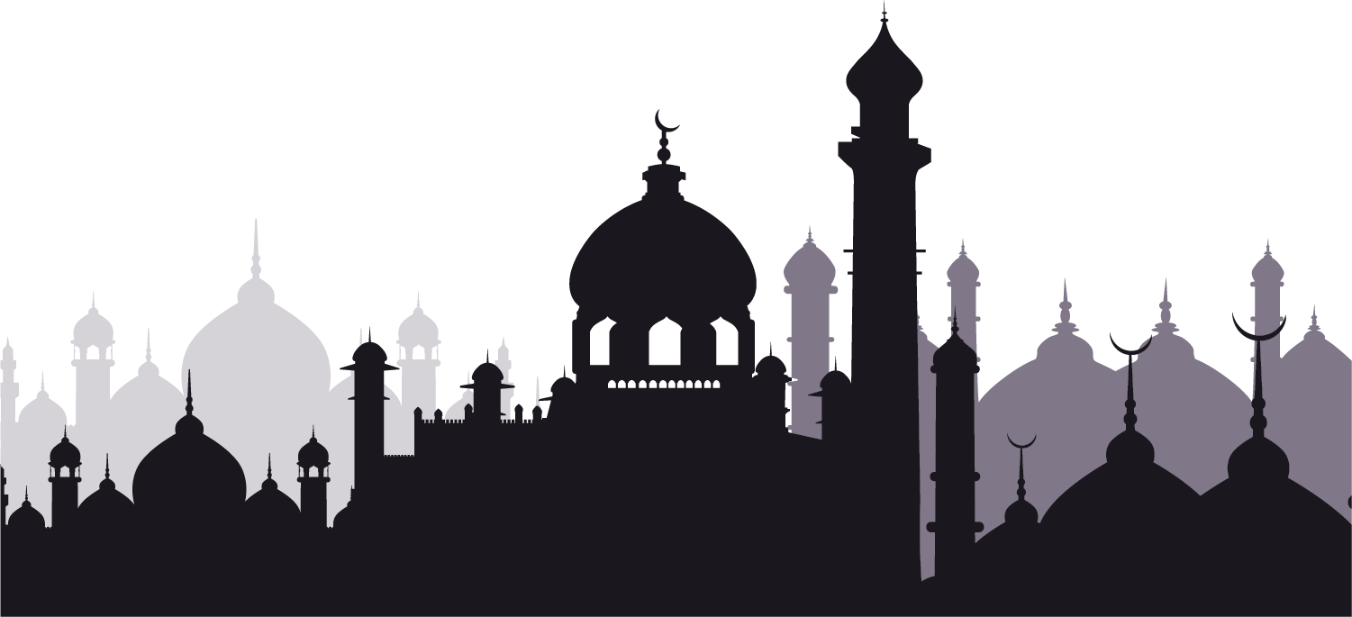 Mubarak Castle Mosque Ramadan Al Al-Adha Black Clipart