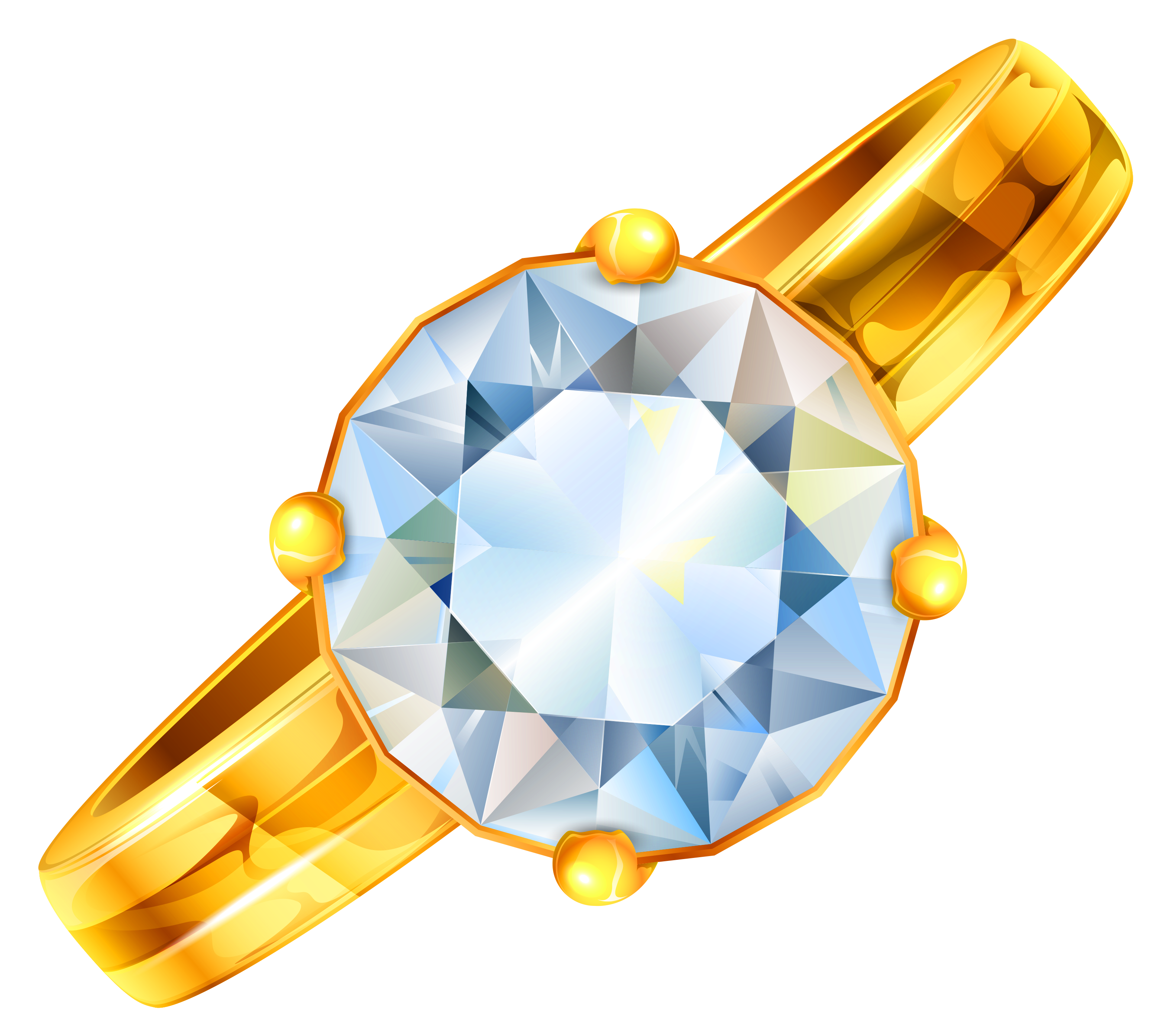 Ring Diamond With Gold Jewellery Free Download PNG HD Clipart