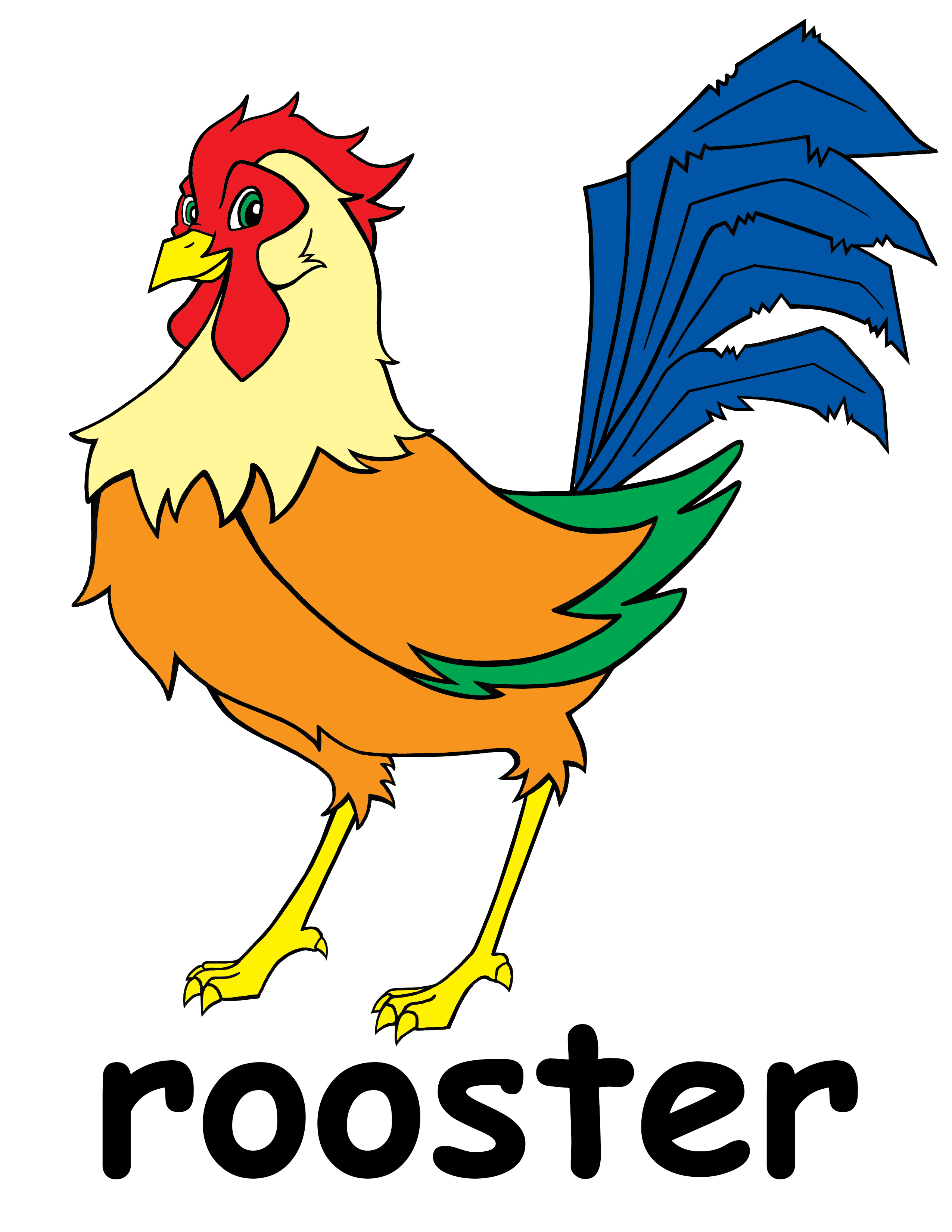 Rooster Cartoon Images Free Download Clipart