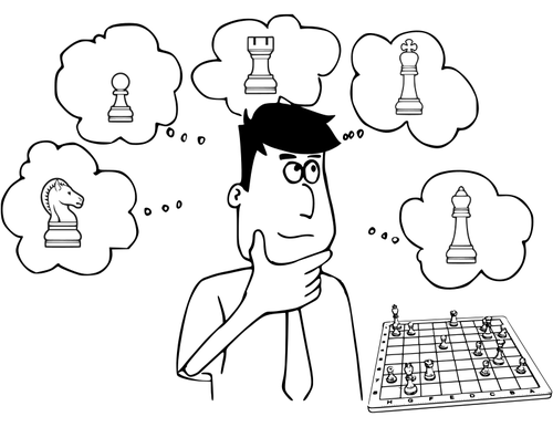 Chess Coloring Book Clipart