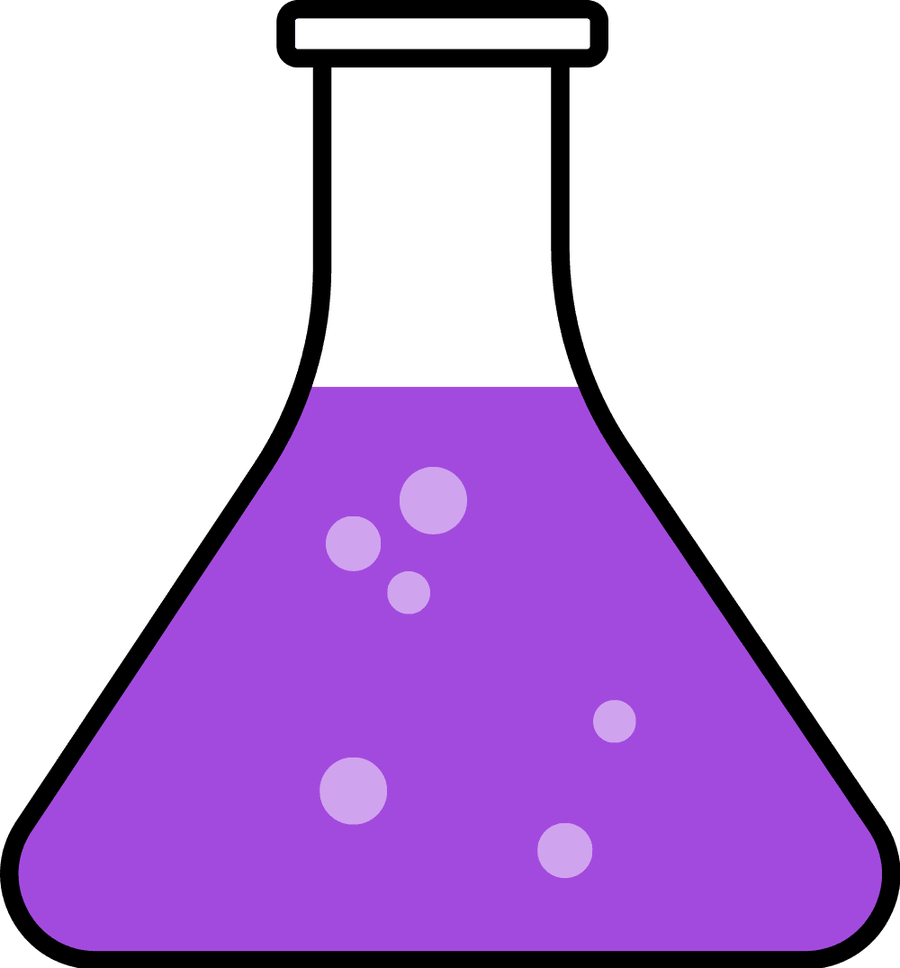 Purple Science Flask Biochemistry Biology Chemical Clipart