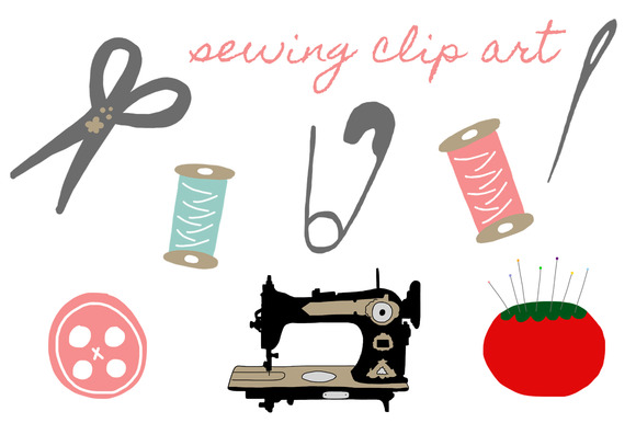 Sewing Accessories Graphics On Creative Market Clipart