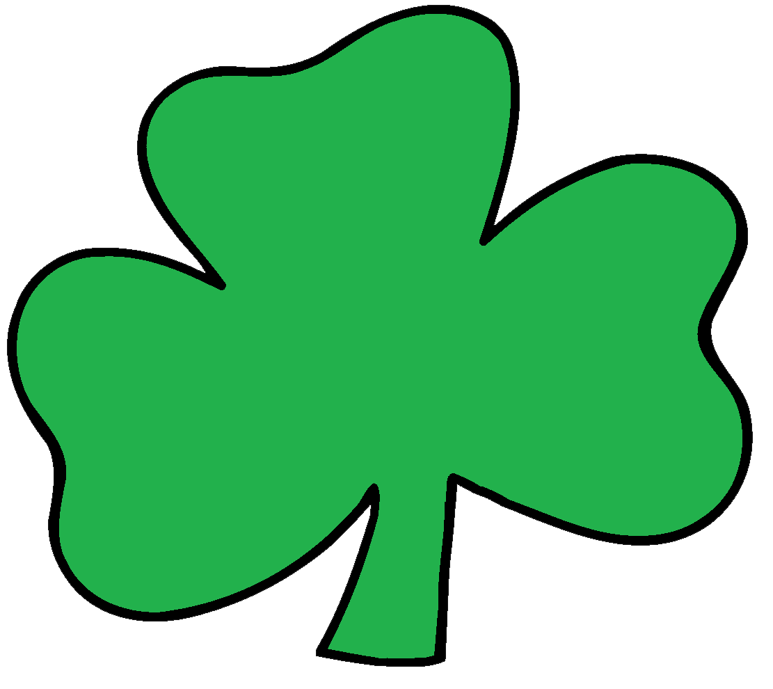 Ireland Shamrock Patricks Saint Day Trinity Clipart
