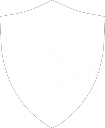 Shield Outline Vector In Open Office Drawing Clipart