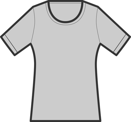 T-Shirt In Slim Shape Clipart