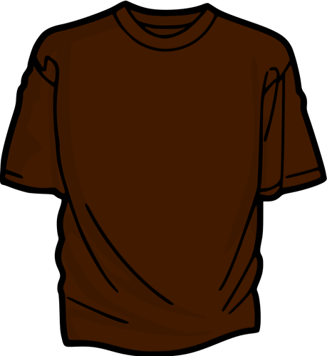 Brown T-Shirt Clipart