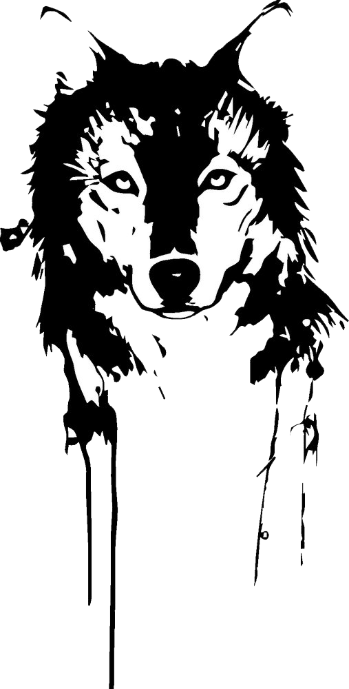 T-Shirt Gray Wolf Black PNG Download Free Clipart