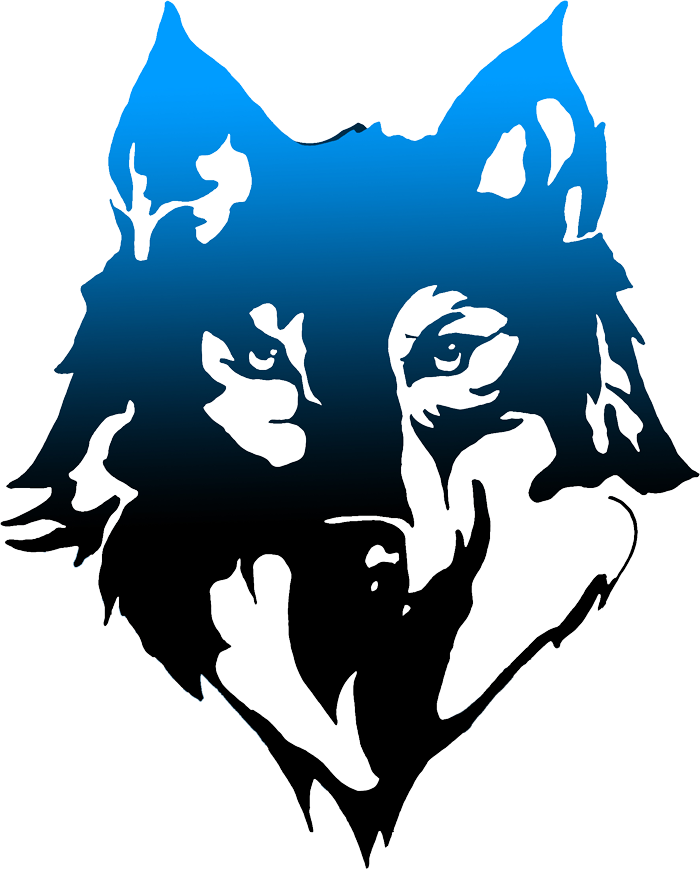 Blue Gray Art T-Shirt Wolf Hoodie Logo Clipart