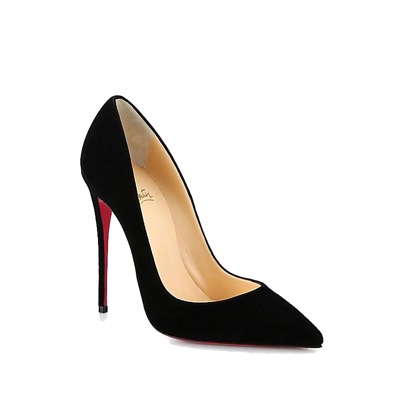 Fashion Thin French Black Shoe Heels High-Heeled Clipart