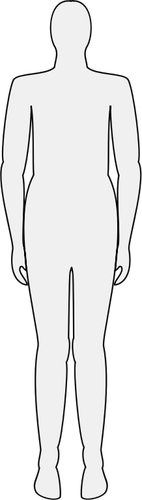 Male Body Silhouette Clipart