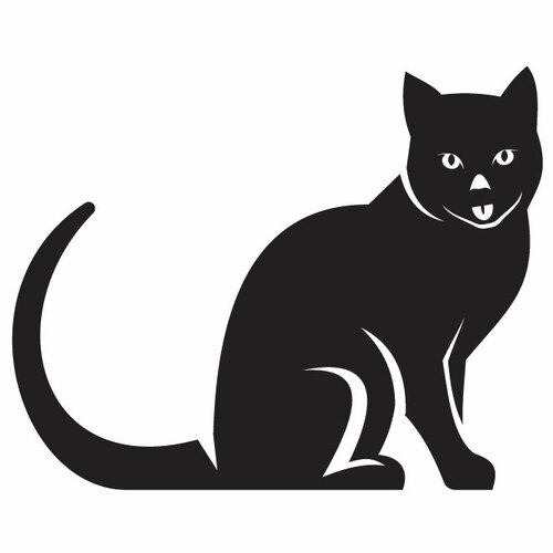 Black Cat Silhouette Clip Art Clipart