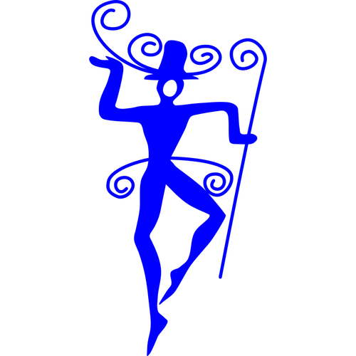 Vane Dancer Silhouette Clipart